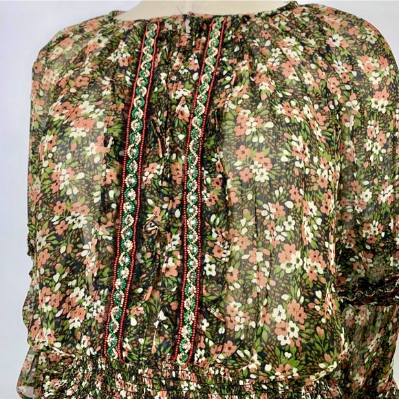 Zara Floral Beaded Dress - Picture 3 of 4